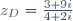z_D = \frac{3 + 9i}{4 + 2i}